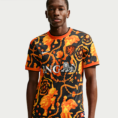 Netherlands x Patta Men's Academy Pro Short-Sleeve Soccer Top